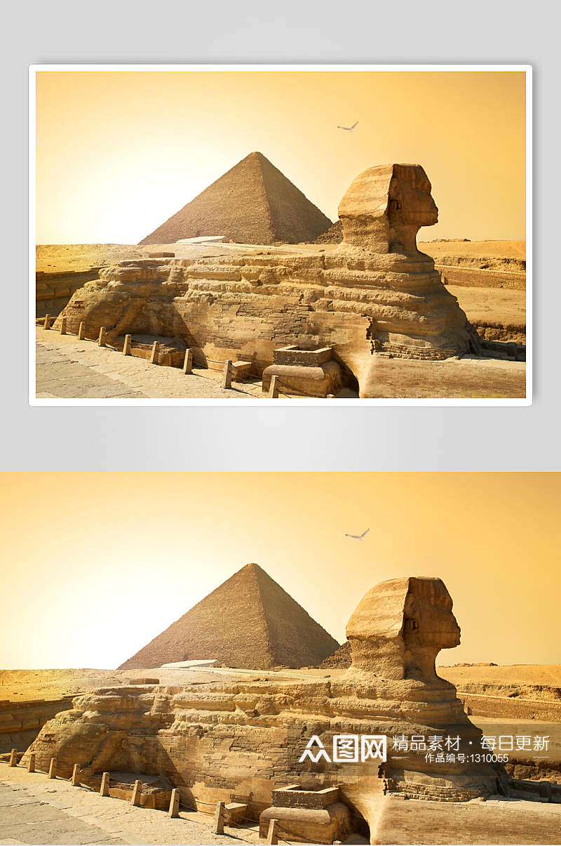 狮身人面像埃及文化摄影图素材金字塔图片素材