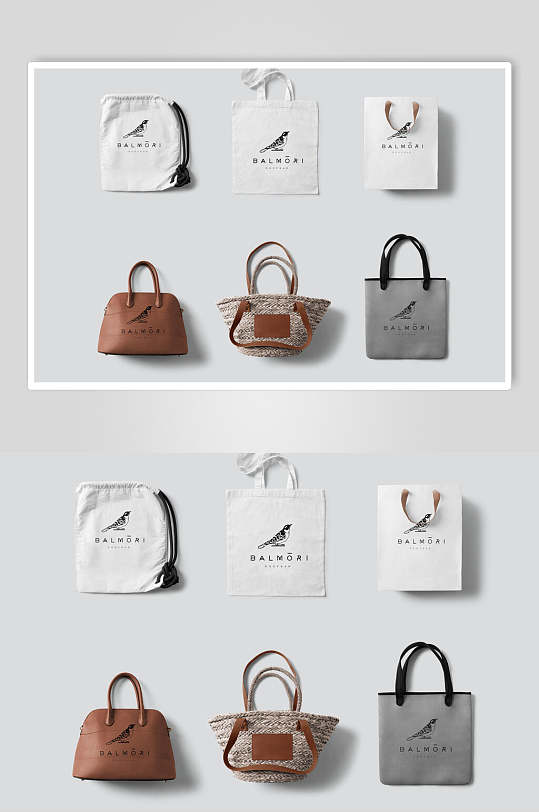 各式包装袋商品设计LOGO展示餐饮样机