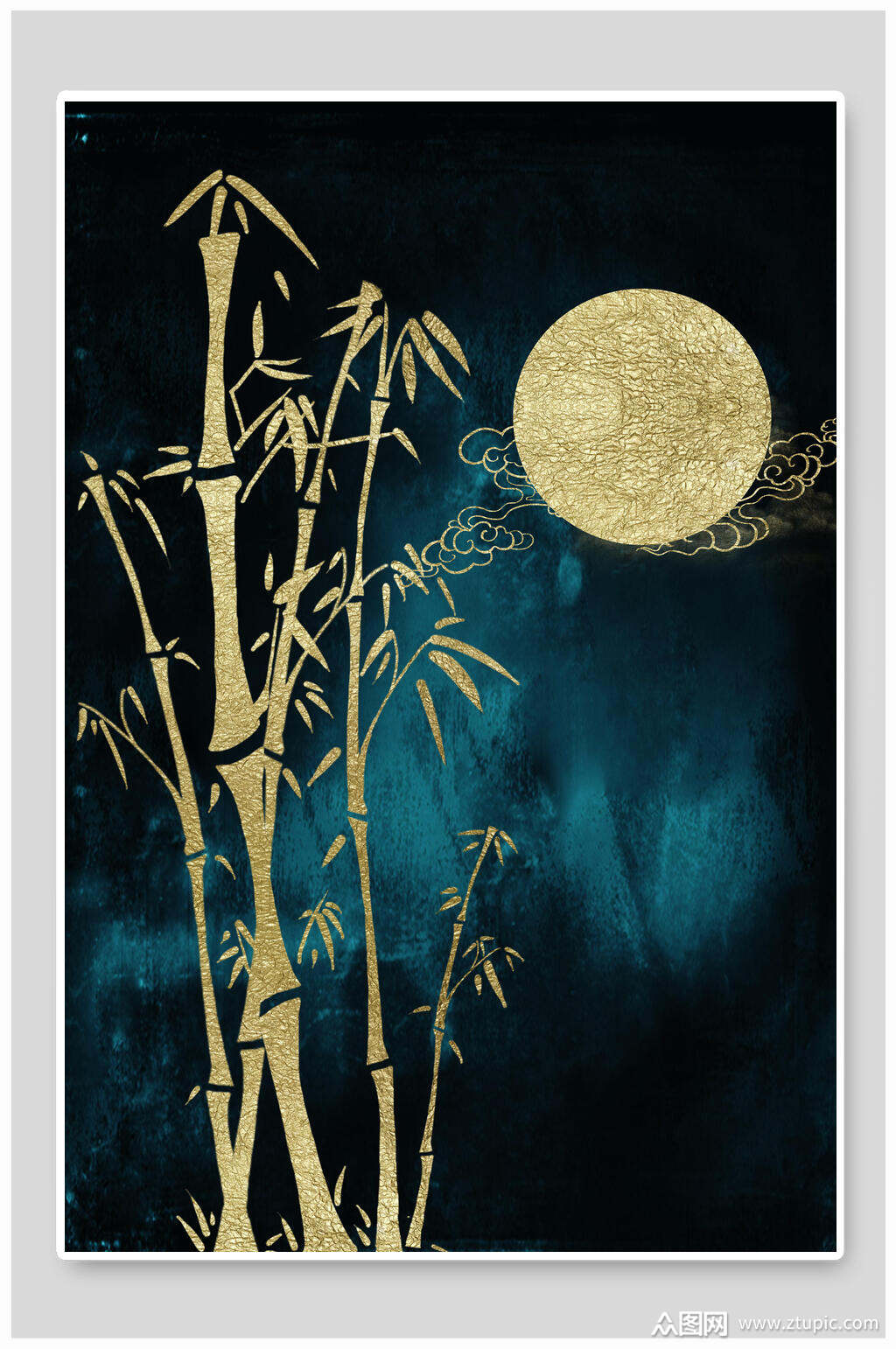 中国风竹子背景素材模板下载-编号1405183-众图网