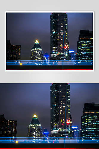 高清图片繁华都市夜景 城市夜景摄影图