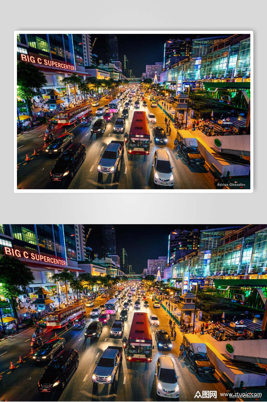 城市车水马龙高清图片素材