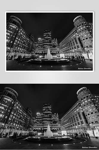 黑白高清建筑图片