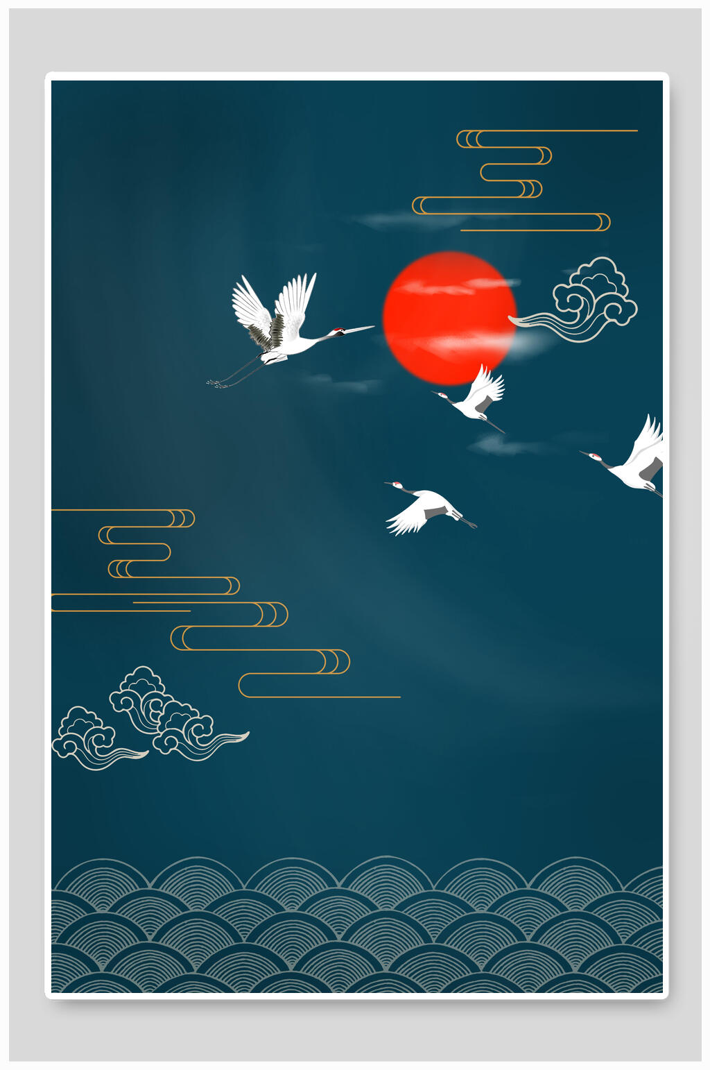 国潮背景中国风日式和风仙鹤海报背景模板下载 编号 众图网 国潮背景中国风日式和风仙鹤海报背景模板下载 编号 众图网