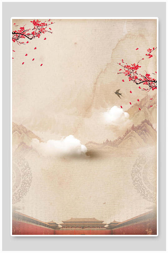 宣纸背景素材立即下载中国风荷花淘宝海报背景立即下载厨房家电促销