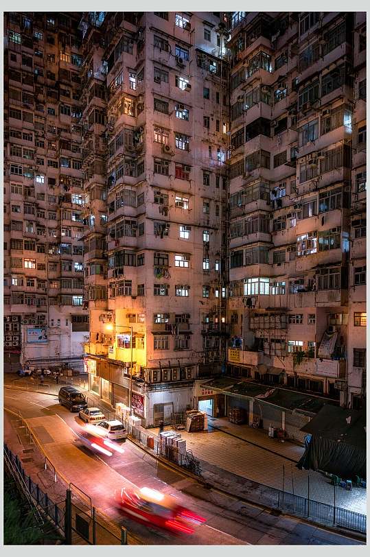 香港居民区街道高清图片