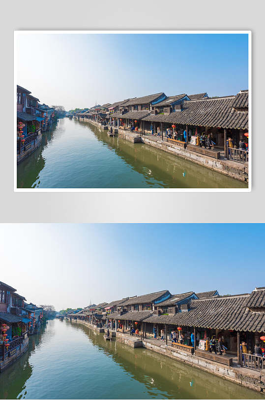 水墨古镇风景图片-水墨古镇风景素材下载-众图网