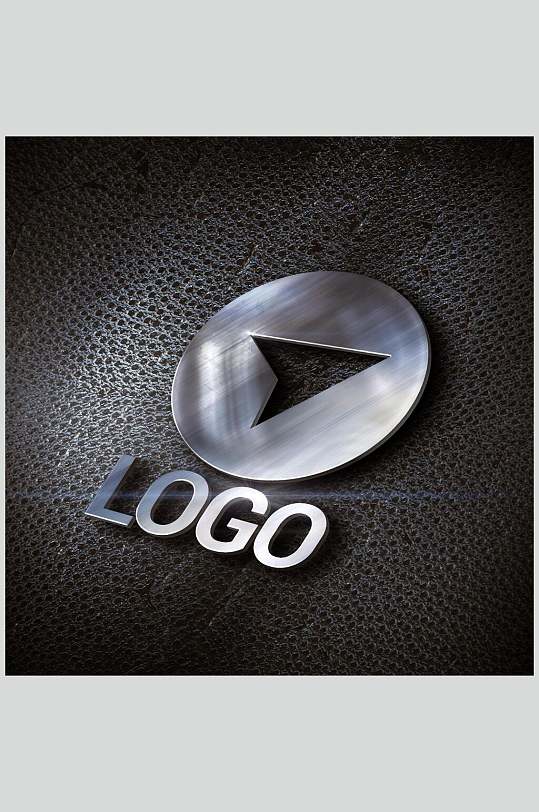 拉丝不锈钢logo样机