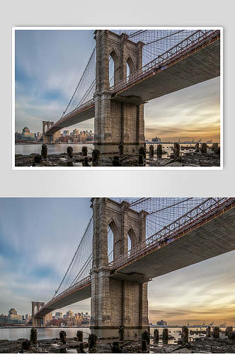 城市建筑大桥高清图片