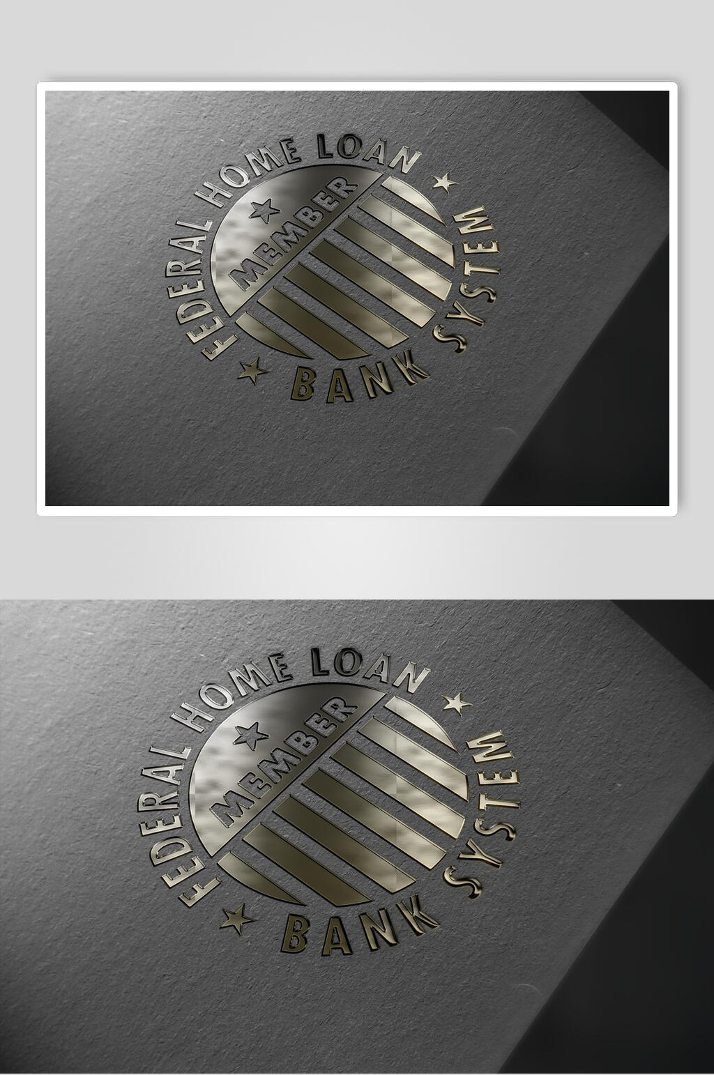 褐色凹凸纹logo展示样机素材