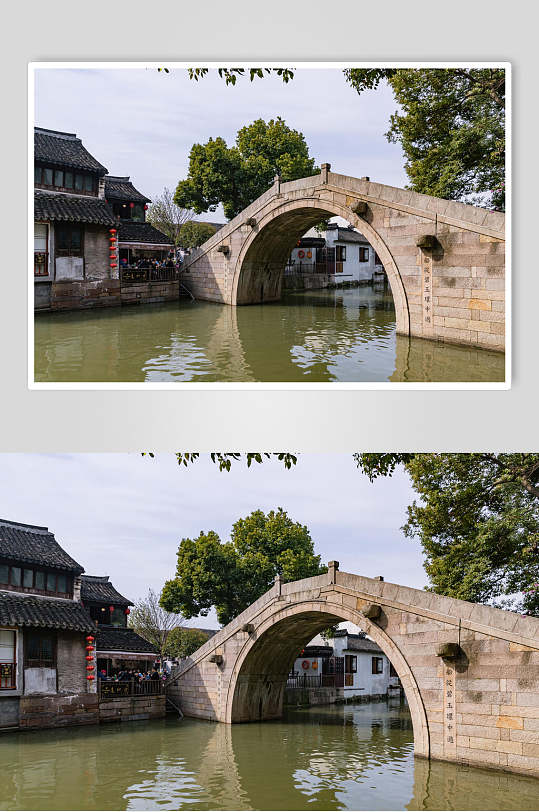 秋天小桥流水风景图片西塘古镇小镇小桥流水人家图片素材立即下载立即