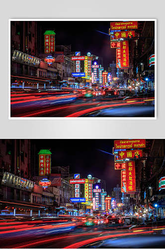 中国街道繁华高清图片
