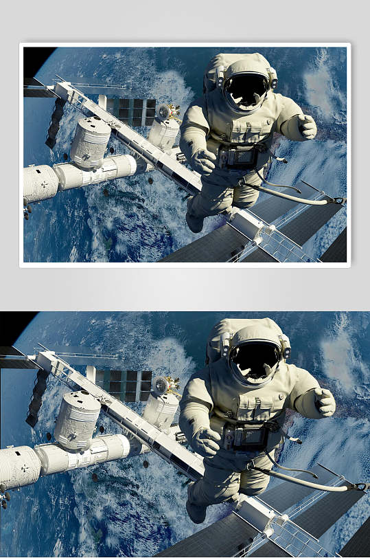 宇宙空间站航空宇航员图片 航天日太空素材