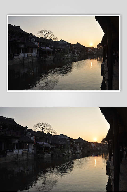 西塘江南小桥流水人家图片素材古镇