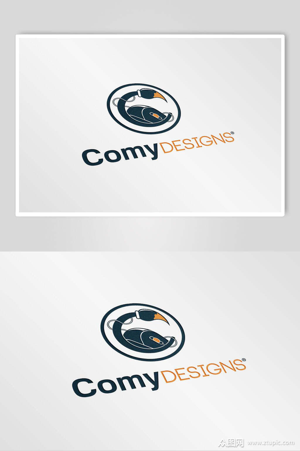 白色商品logo展示样机