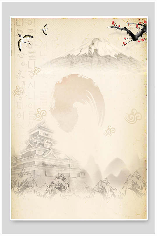 中国风背景复古宣纸背景素材