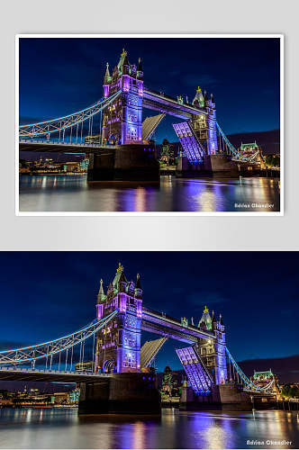英国伦敦夜景高清图片