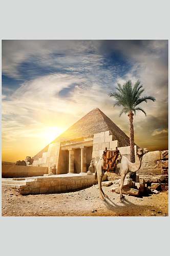 金字塔图片埃及文化旅游素材