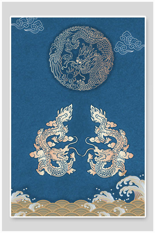 中国风金色海报装饰模板下载-编号977156-众图网