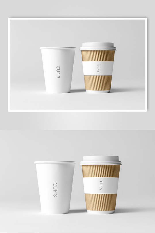 一次性咖啡纸杯logo展示样机