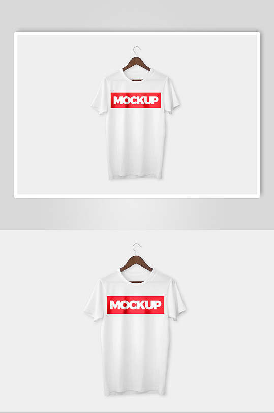 白色t桖logo展示样机