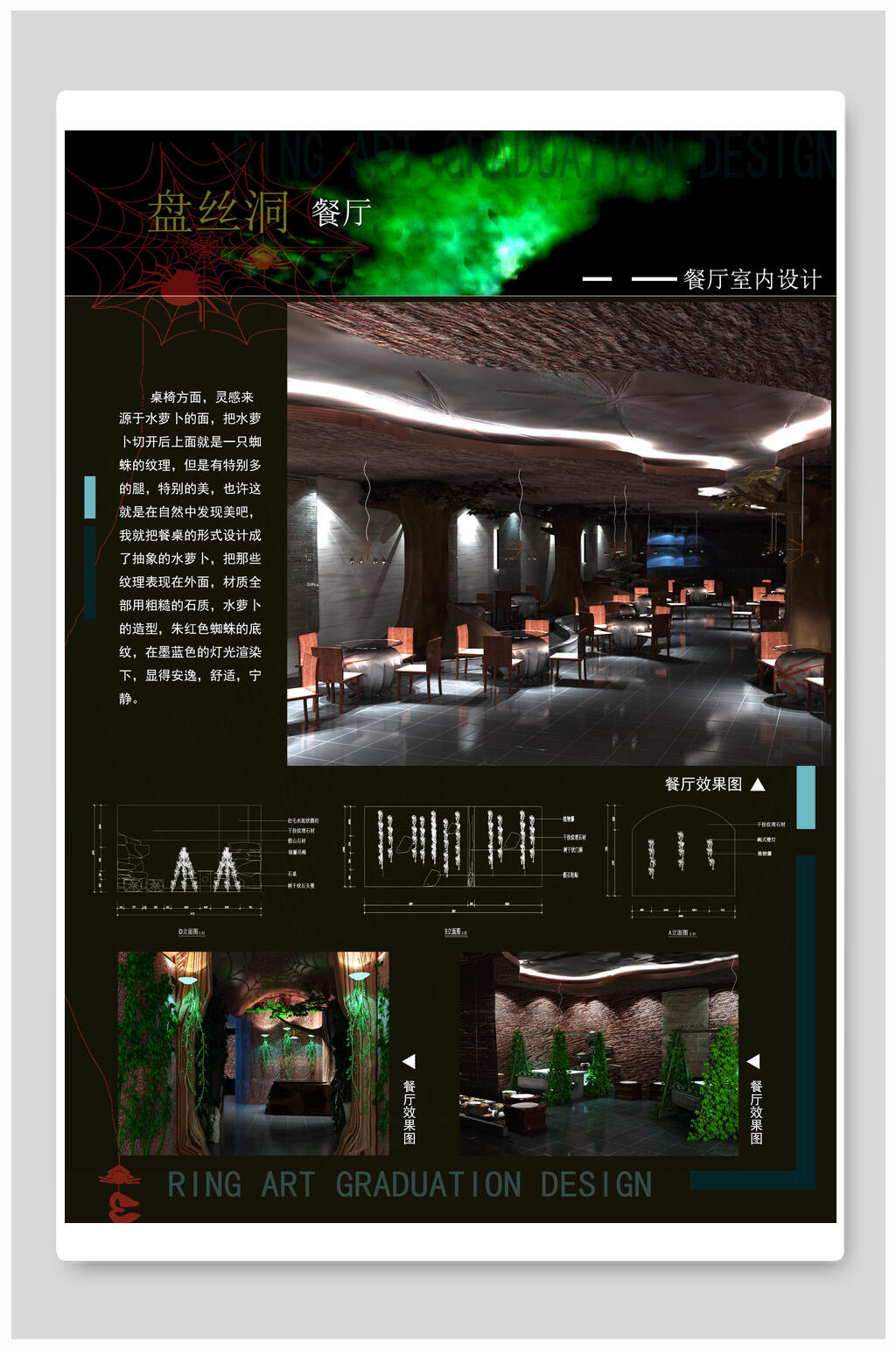毕业设计海报装修效果图素材