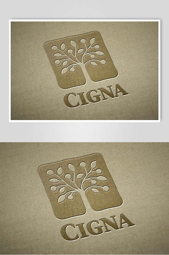 暗黄色背景logo展示样机