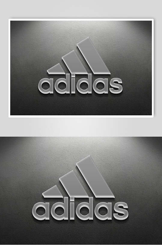 中灰色adidasLOGO展示样机