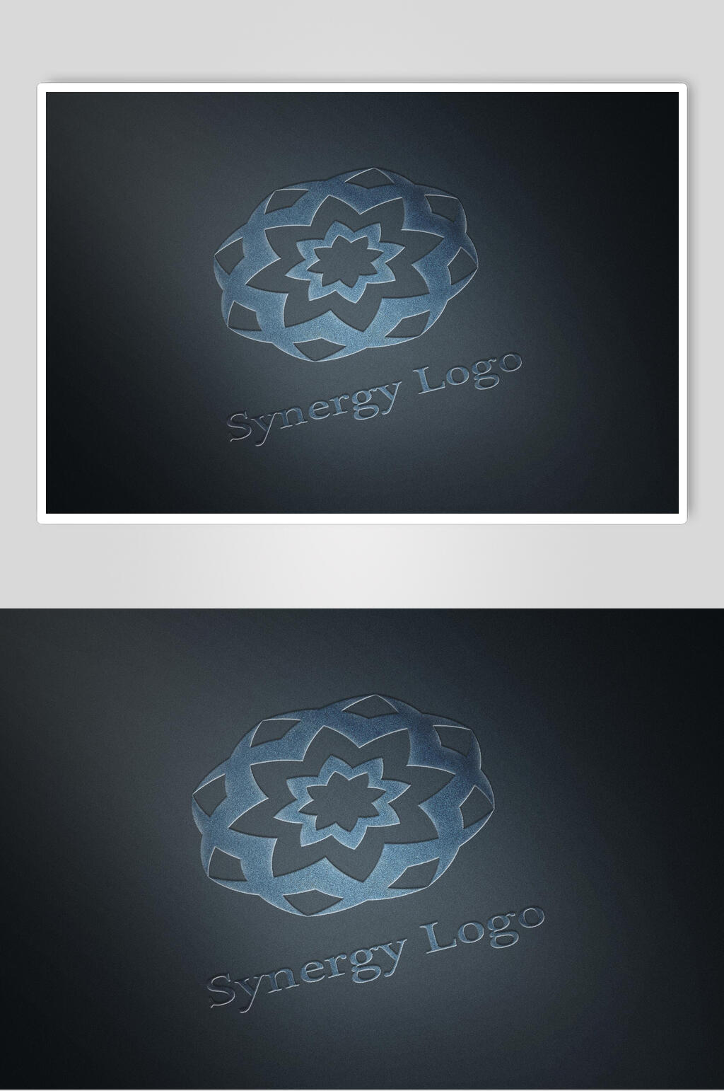 协同作用LOGO黑体展示样机素材
