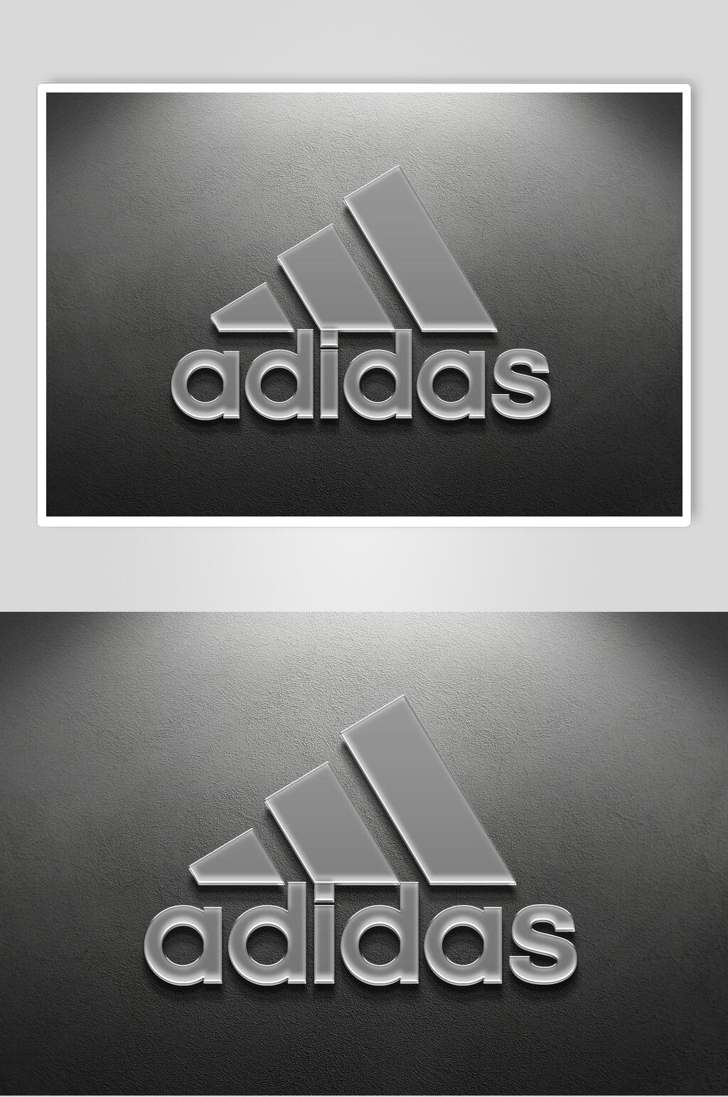 透明质立体纹logo展示样机素材