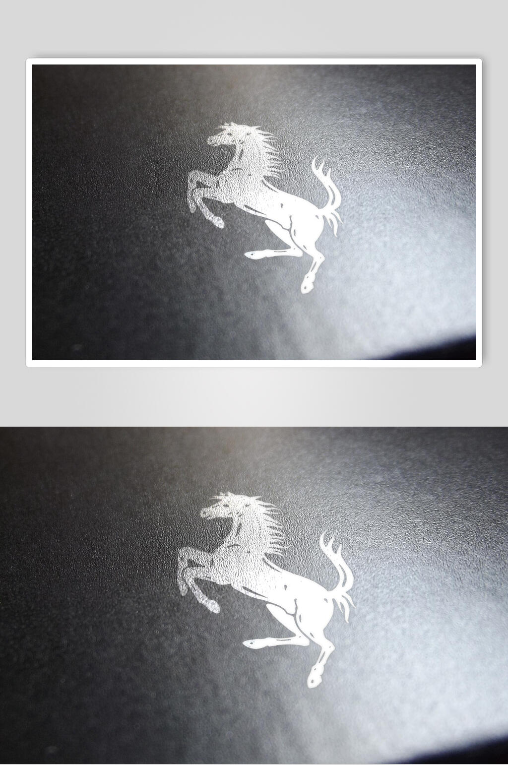 灰黑色平面logo展示样机素材