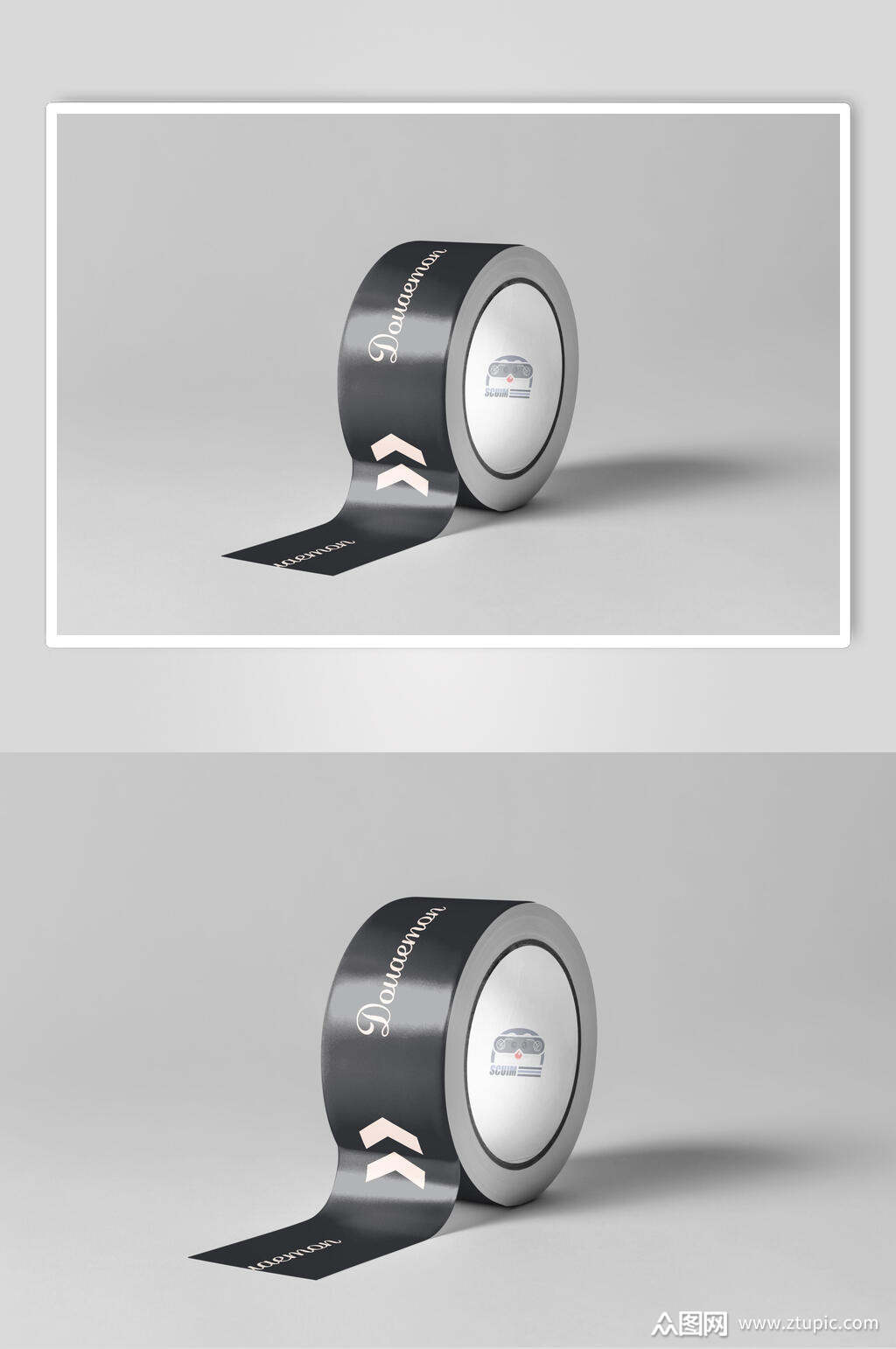 胶带logo展示样机效果图