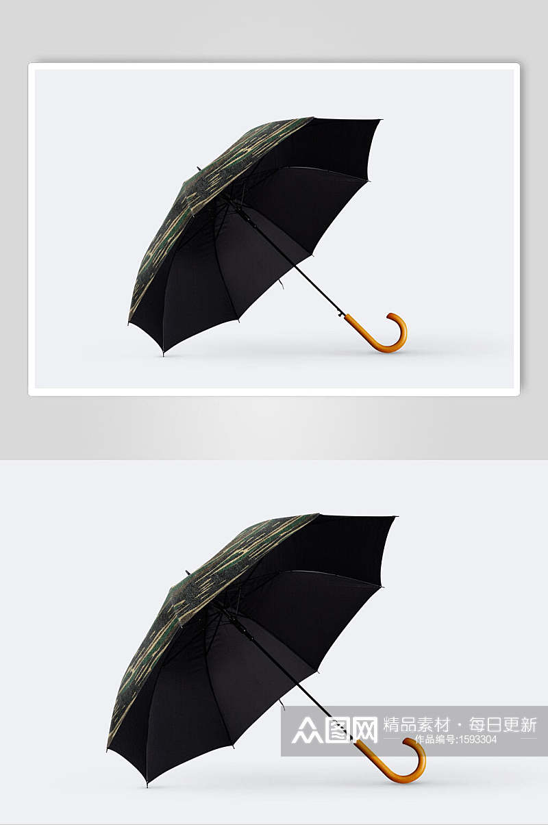 纯色雨伞展示样机素材
