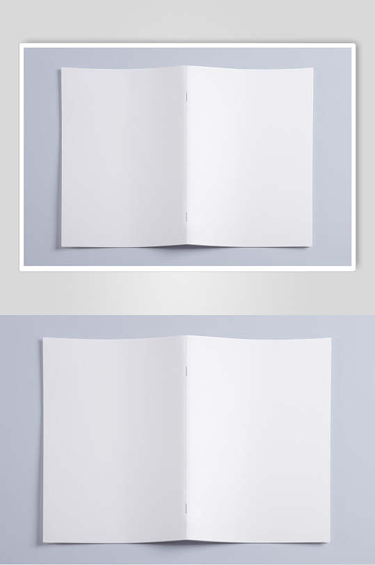 骑马钉画册效果图纯白色样机-众图网