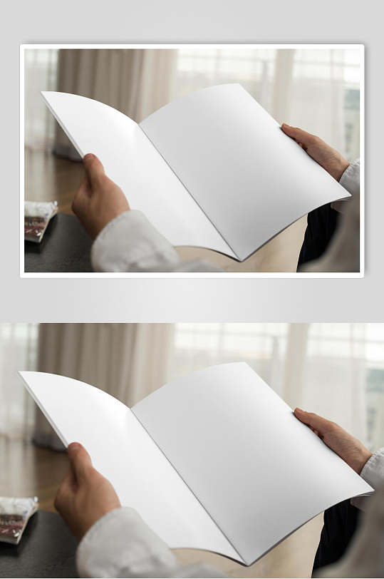 骑马钉画册效果图纯色样机