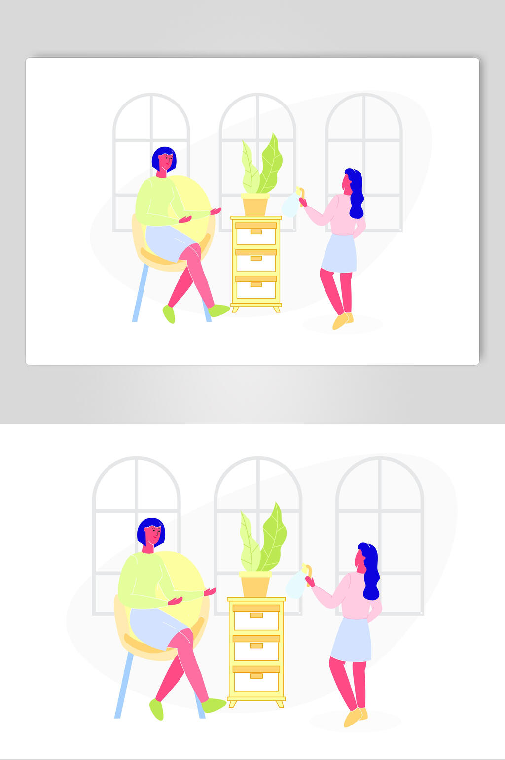 扁平化个性设计元素素材