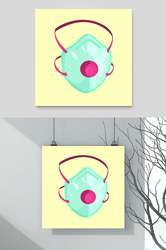 n95口罩矢量元素