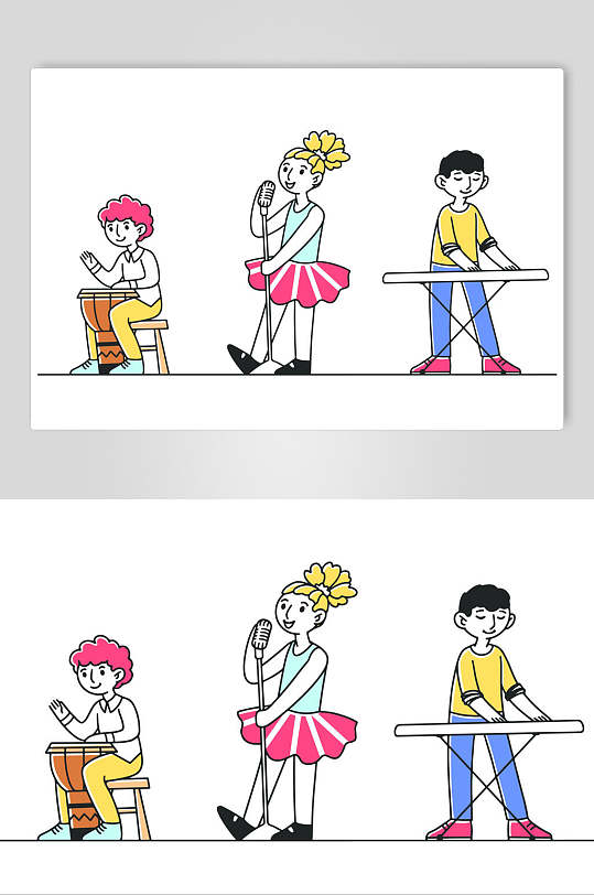 个性时尚多才多艺通用设计元素