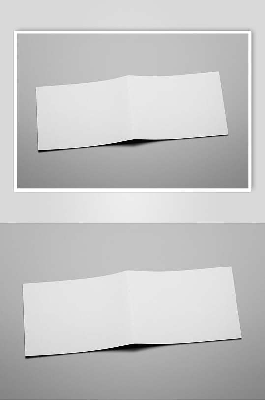 空白纸条骑马钉画册效果图样机