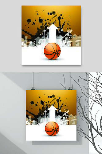 创意时尚篮球设计元素