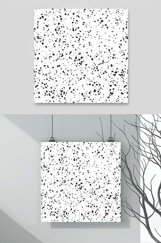 波普风复古雪花花纹图案素材