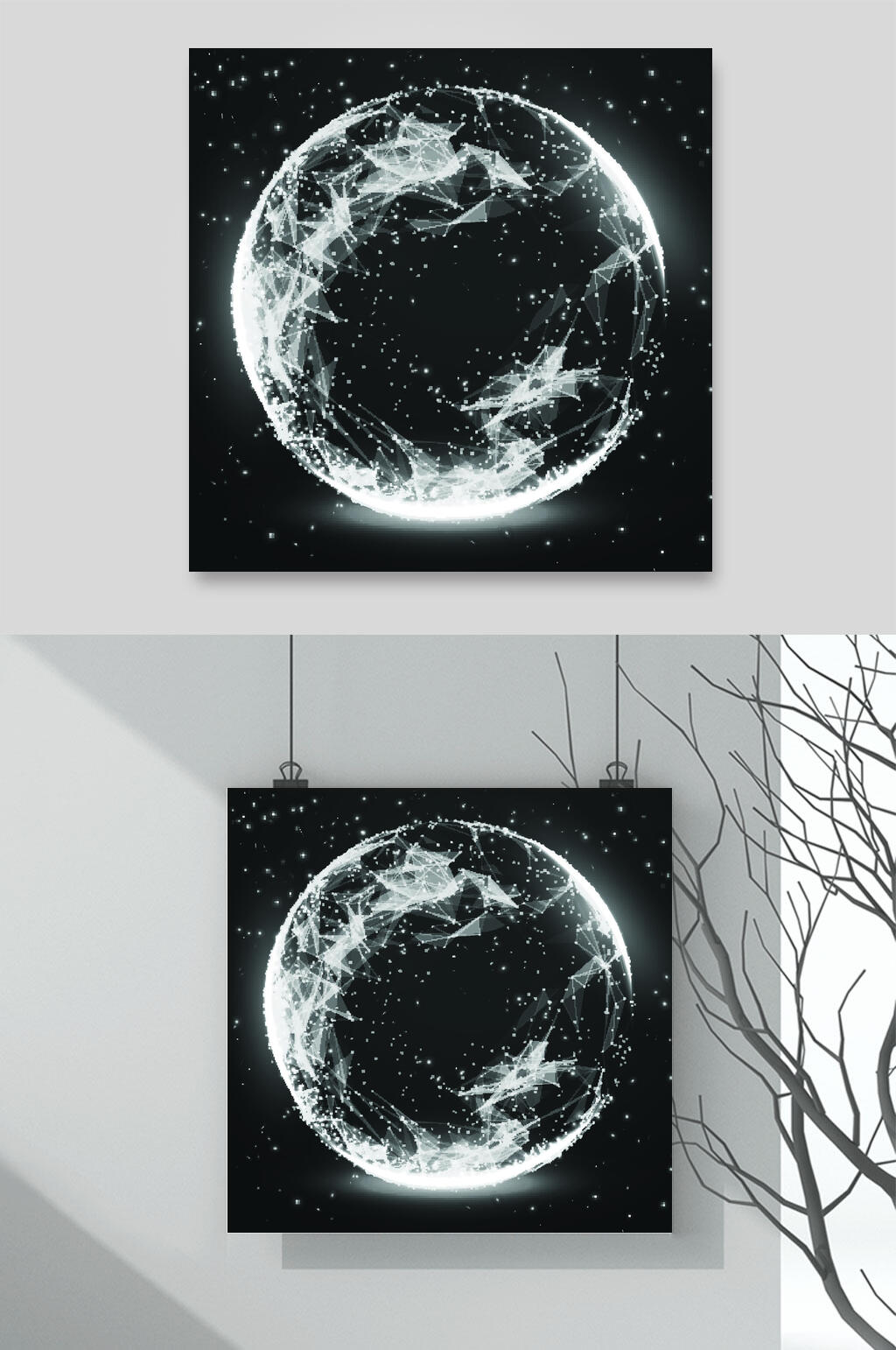 星空星球火球火焰燃烧素材素材