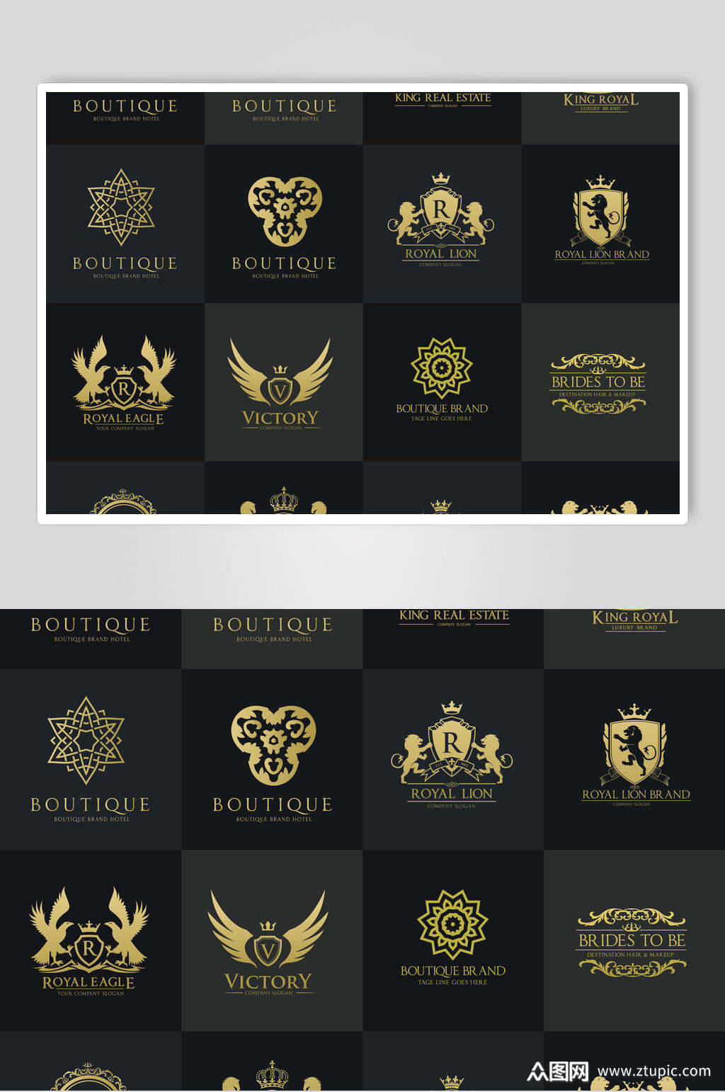 黑金高端图标素材