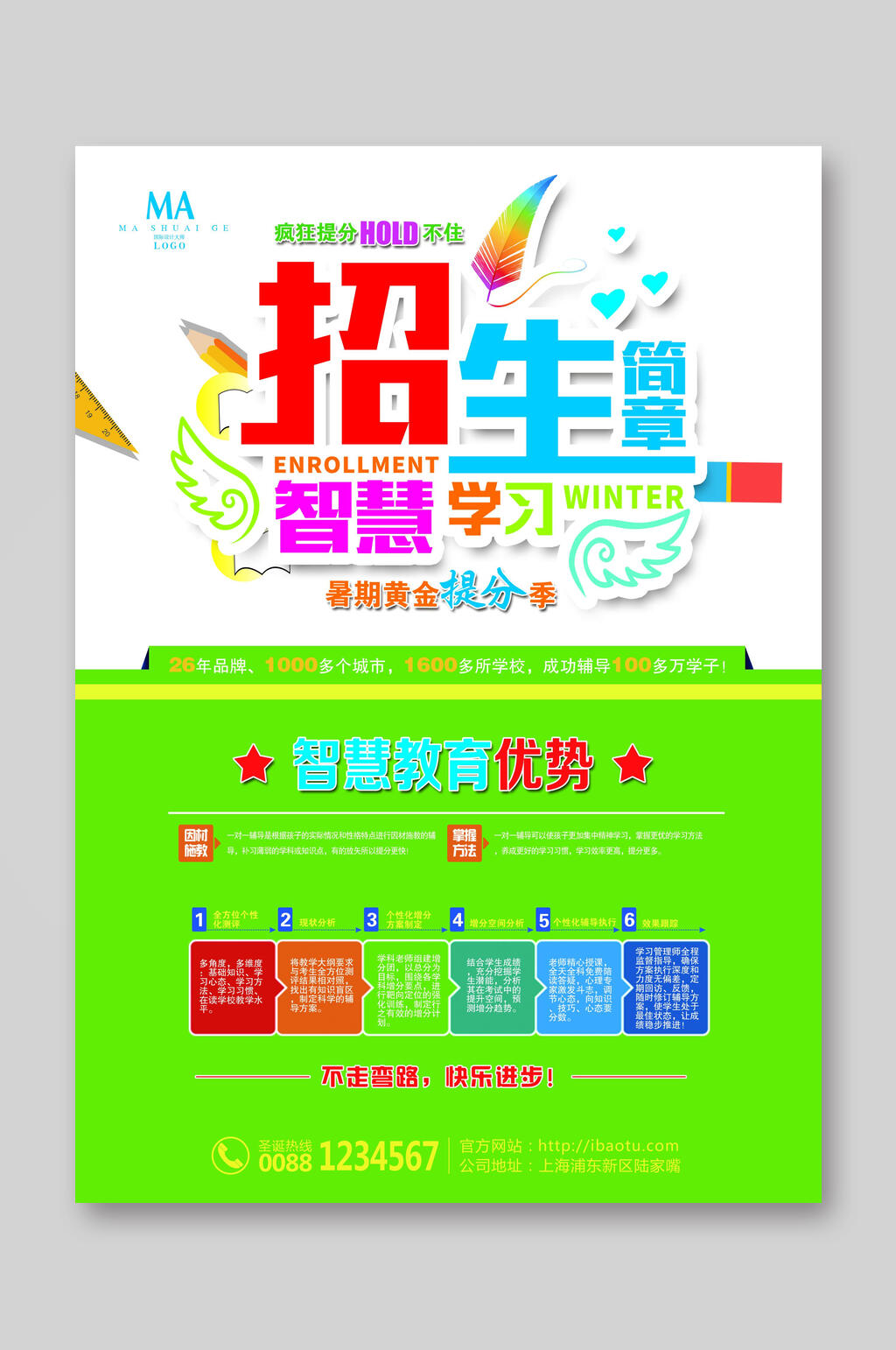 招生简章宣传单设计素材
