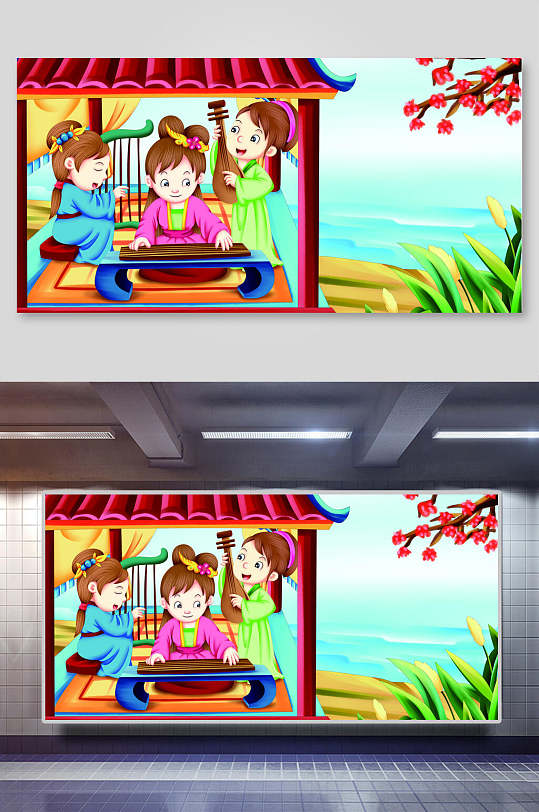 赠花卿古诗插图