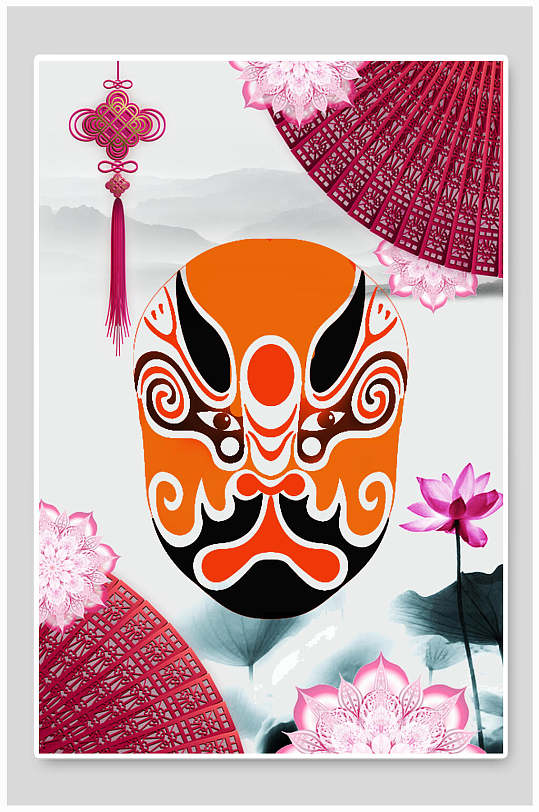 中国脸谱背景图片-中国脸谱背景设计素材-中国脸谱背景模板下载