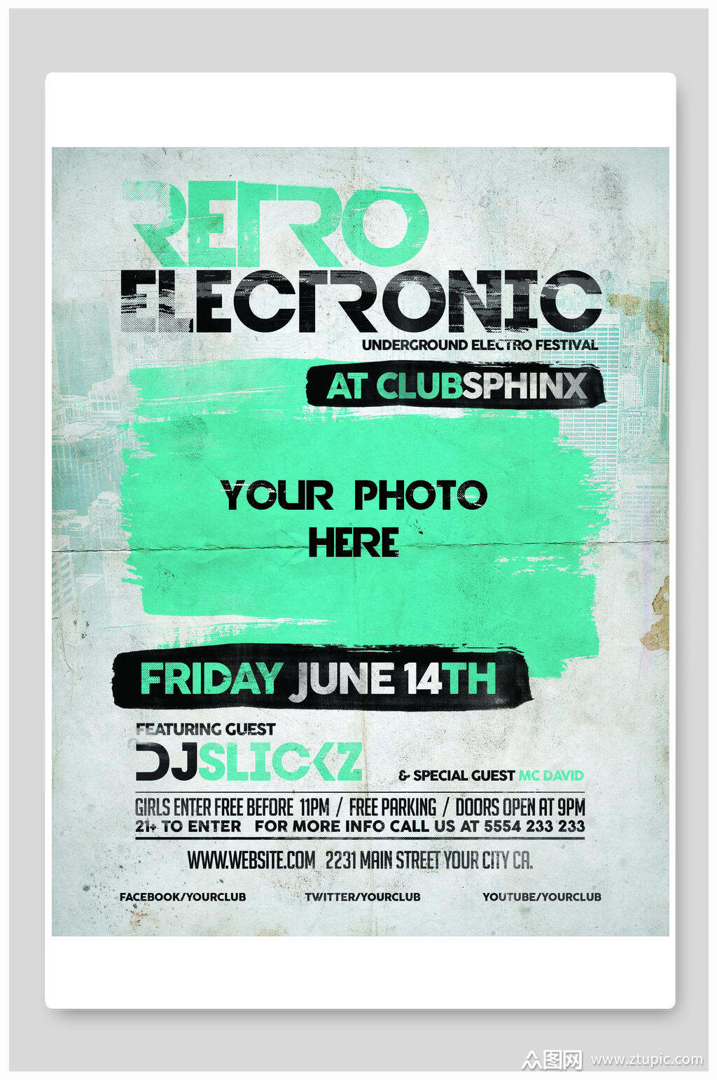 原创平面设计国外创意复古欧美风海报素材