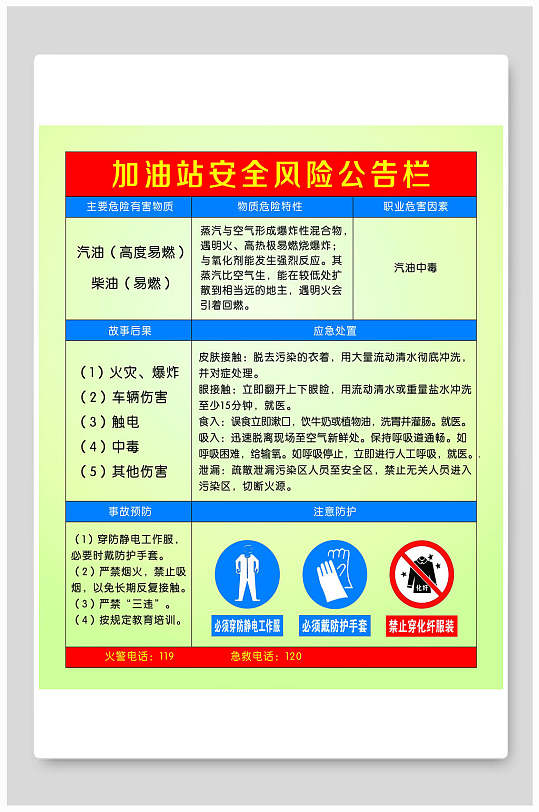 加油站安全风险公告栏优化营商环境宣传海报