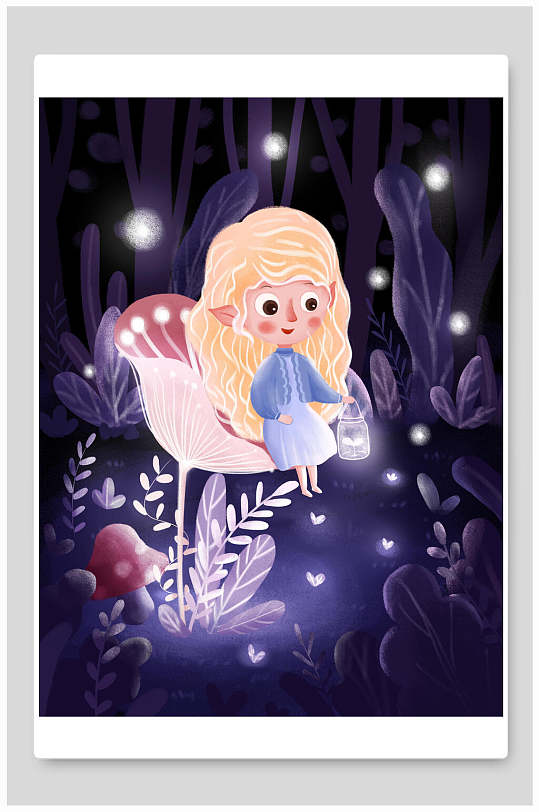 插画童话森林图片-插画童话森林素材下载-众图网