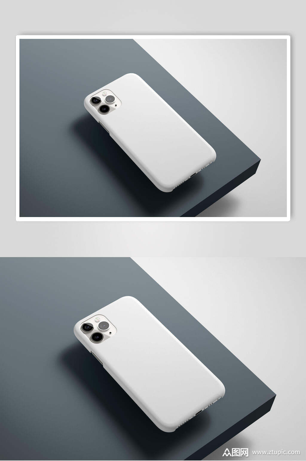 白色手机样机贴图素材