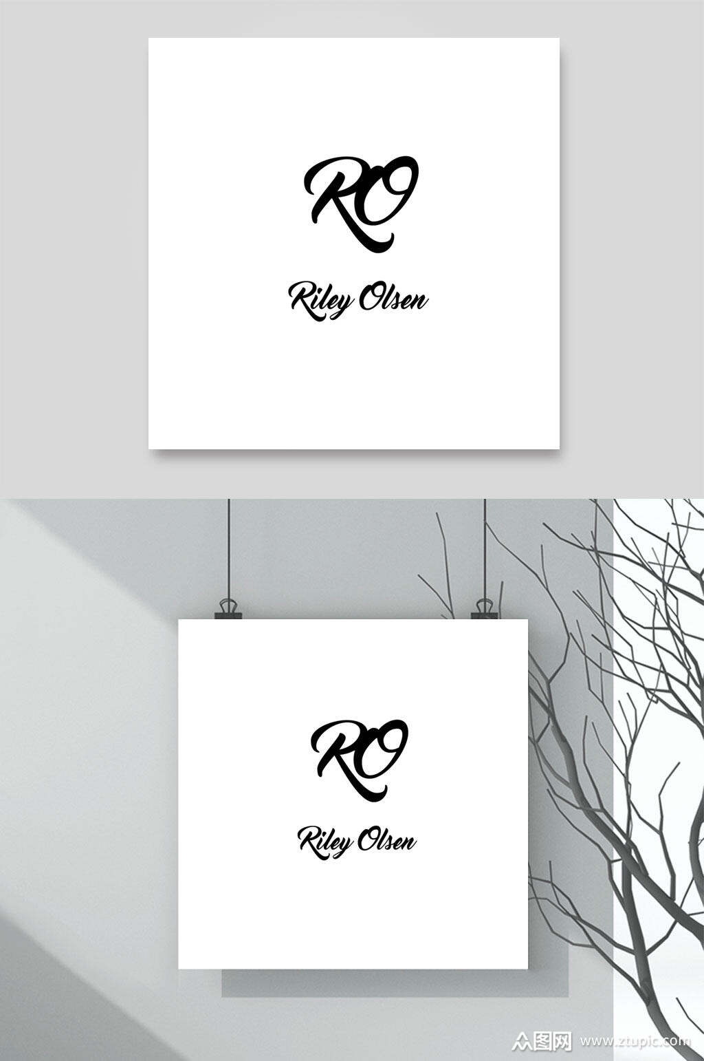 创意英文字母排版设计素材